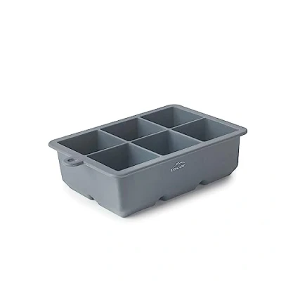 Immagine di Lacor 63339 Secchiello Ghiaccio, Silicone Ice XL, 6 grandi cubetti di ghiaccio quadrati, flessibile, senza BPA, 4,5 x 4,5cm