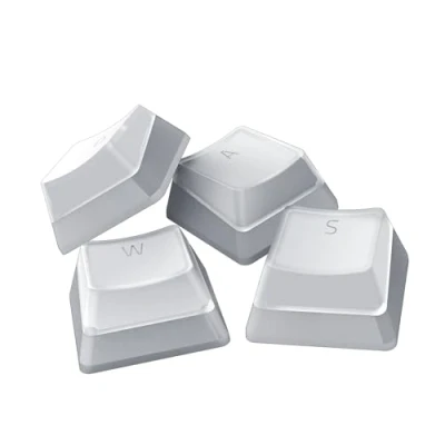 Immagine di Razer Phantom Kit di upgrade dei tasti Esclusivi stealth con lati traslucidi che risplendono l&#039;illuminazione Chroma RGB, US &amp; UK Layout, Bianco