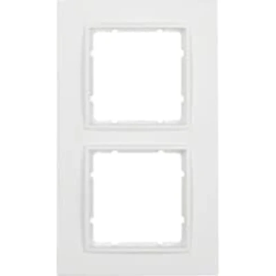 Immagine di Hager B7 Cornice 2 moduli bianco polare opaco