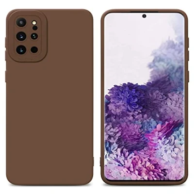 Immagine di Cadorabo Custodia Compatibile con Samsung Galaxy S20 Plus in Fluid Marrone Coperchio Protettivo Silicone TPU Flessibile