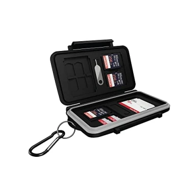 Immagine di ICY BOX 60751 Astuccio per schede di memoria Scheda SD, microSD, CFast Nero/grigio