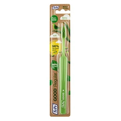 Immagine di TePe GOOD Regular Soft Spazzolino da denti facile usare, realizzato con materie prime rinnovabili setole morbide