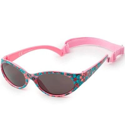 Immagine di Kiddus Occhiali Da Sole per Bambini e Bambine. 2 anni. In Gomma Flessibile. Elastico Regolabile Rimovibile. Protezione 100% UV400