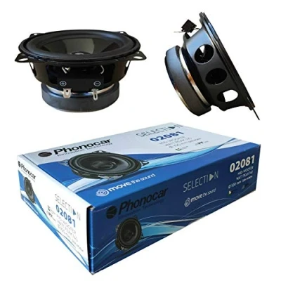 Immagine di 2 altoparlanti compatibile con PHONOCAR SELECTION 02081 woofer 10,00 cm 100 mm 4&quot; di diametro 50 watt rms 140 max 4 ohm 90 db spl auto, a coppia