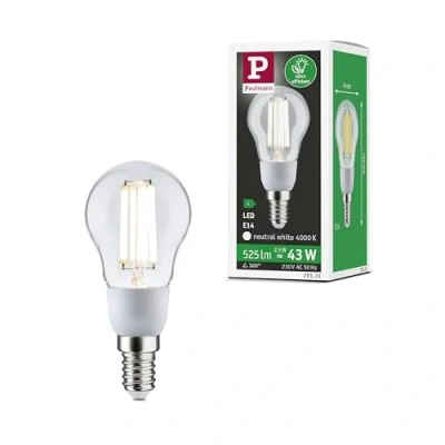 Immagine di Paulmann 29131 LED (monocolore) ERP A (A G) E14 2.5 W Bianco neutro (Ø x A) 45 mm 100 1 pz.