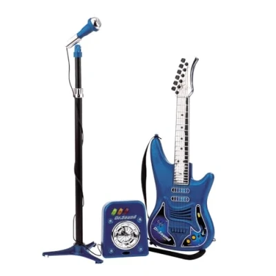 Immagine di Reig 843 Dr. Sound Chitarra a 6 Stringhe e Microfono con Amplificatore