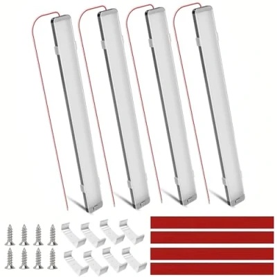 Immagine di Intckwan Plafoniera 12v Per Camper, 228 Leds, 10W, Barra Led 12v, 6000K Bianco, Auto Interni Auto, Furgone, Caravan, Cucina, Bagno, Bar, Camion, Trattore (4 Pezzi)