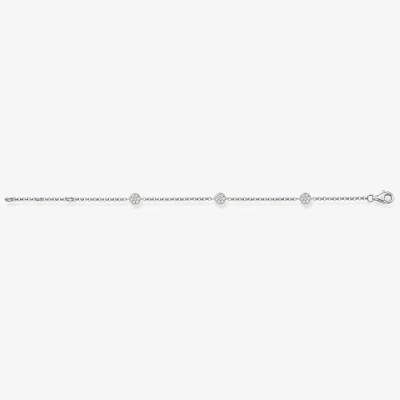 Immagine di THOMAS SABO Bracciale da Donna in Argento 925 con zirconi Bianchi Taglio Ovale 19,5 cm SCA150008,
