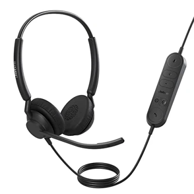 Immagine di Jabra Engage 40 Inline Link USB (Cablato, A), Cuffie da ufficio, Nero