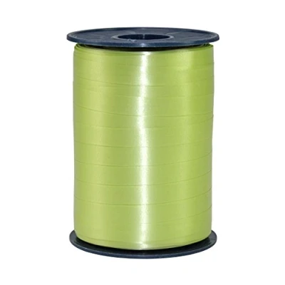 Immagine di C.E. PATTBERG nastro colore lime, rotolo regalo, lungh. 250 m, largh. 10 mm, per decorare, abbellire pacchetti di Natale e pacchi regalo in ogni occasione