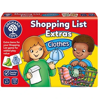 Immagine di Orchard Toys Shopping List Extras Pack Clothes Game, Add On to List, Educational Memory Perfect for Kids Age 3 7.