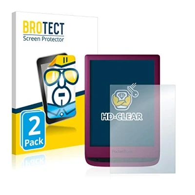 Immagine di brotect Pellicola Protettiva per PocketBook Touch Lux 5 Protezione Schermo (2 Pezzi) [Trasparente, Anti Impronte]