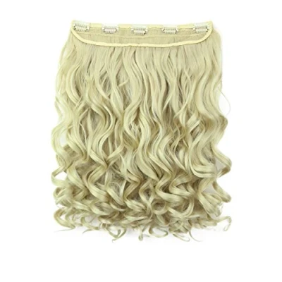 Immagine di CAISHA 60cm Clip In ExtensionsExtensions Per I Capelli Posticcio Liscio Biondo Chiaro C55 1