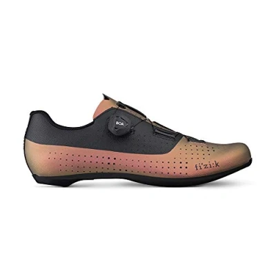 Immagine di Fizik Tempo Overcurve R4 Iridescent, Scarpe da Ciclista Unisex Adulto, Rame/Nero, 42 ½