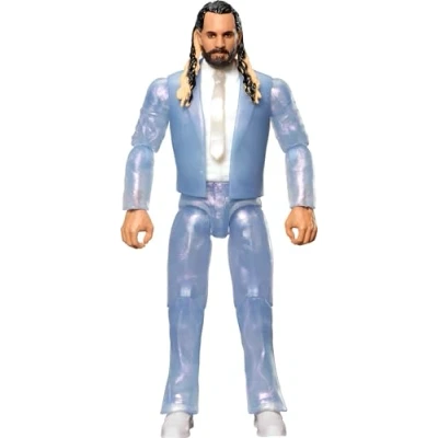 Immagine di Mattel Action figure WWE, Seth Rollins da collezione 15,2 cm, con 10 punti di articolazione e aspetto realistico
