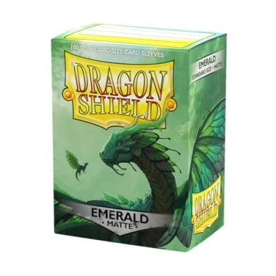 Immagine di Dragon Shield Maniche opache di dimensioni standard, confezione da 100 pezzi, colore: smeraldo