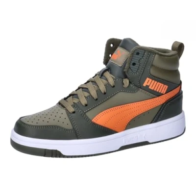 Immagine di PUMA Rebound V6 Mid WTR Jr, Sneaker, Dark Olive Maple Syrup Olive, 37.5 EU