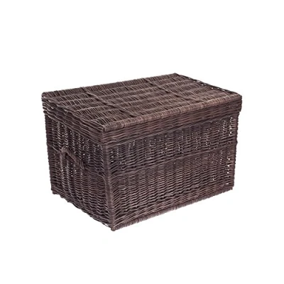 Immagine di e wicker24, Cesto in Vimini, 70 x 42 47 cm, Cesto, Marrone Scuro., cm