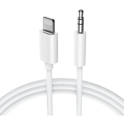Immagine di [Certificato Apple MFi] cavo AUX per auto iPhone, Audio a 3,5 mm Premium iPhone 13/13 Pro/SE/12/12 Pro/11/11Pro/X/XS/XR/8/7, autoradio, testa altoparlante L