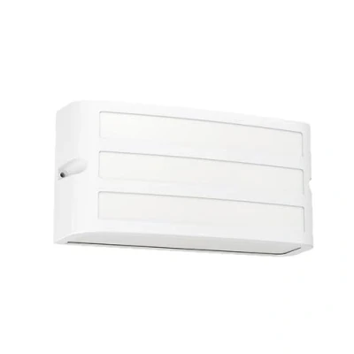 Immagine di Eglo Camarada Lampada da parete per esterni, applique rettangolare in metallo colore bianco, attacco E27, IP54