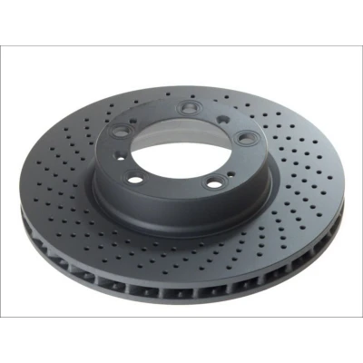 Immagine di ATE 24.0128 0131.1 Disco freno 318,0 28,0 5 130,0 perforato/ventilazione interna rivestito legato /ad alto tenore di carbonio PORSCHE: 911 Targa