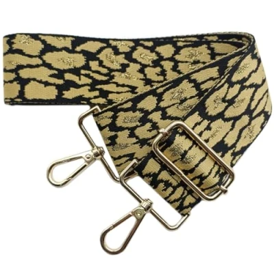 Immagine di Tracolla per Borsa Donna Regolabile, Tracolle 5cm Larga Tracolla, Cinghie con Fibbia Oro Borsetta, Crossbody in Tela Accessori DIY (Giallo)06