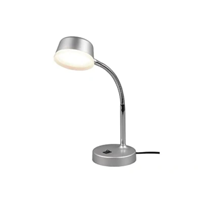 Immagine di Reality Leuchten Kiko R52501187 Lampada da tavolo a LED, in plastica, 4,5 Watt, colore: Titanio