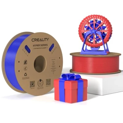 Immagine di Creality Hyper PETG, filamento rosso e blu, 1,75 mm, PETG 2 kg, precisione dimensionale +/ 0,03 materiali di stampa 3D per la maggior parte delle stampanti