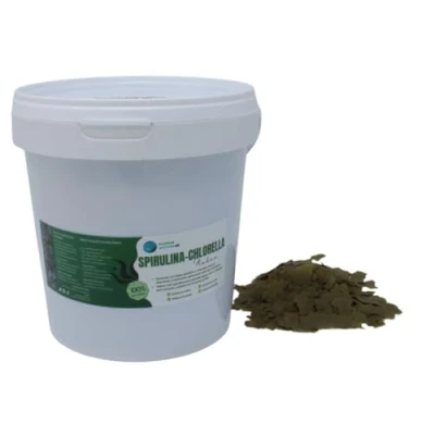 Immagine di Spirulina Chlorella Flakes Piante Acquario 1000 ml Cibo in Fiocchi a Base di Alghe Scaglie per tutti i tipi Pesci