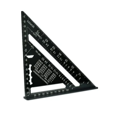 Immagine di LukyTimo 7&#039;&#039; Squadra da falegname, Righello Triangolare Metrico in Alluminio, Squadrette combinata 45 90, quadrato carpentiere ad alta precisione per conciatetti, ingegnere