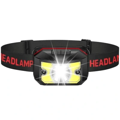 Immagine di Winzwon Lampada Frontale LED, USB Ricaricabile Torcia con 5 Modalità di Illuminazione, Luce da Testa Impermeabile Adatto a Bambini e Adulti,Pesca,Corsa