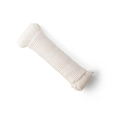 Immagine di SNURO Corda in nylon (4 mm, 20 m, bianco) Cordoncino paracord con robusto materiale resistente agli strappi e leggera