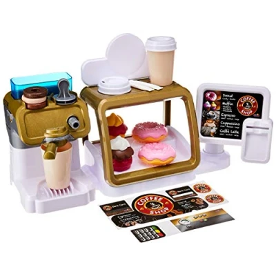 Immagine di Theo Klein 9528 Caffetteria I Espresso Bar con funzione di scorrimento acqua e touchscreen Include accessori cibi giocattolo Dimensioni: 45 cm x 23,5 13 Giocattoli per bambini dai 3 anni in su
