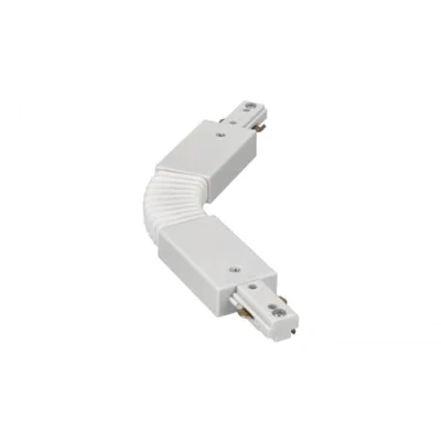 Immagine di EDO Connettore Flessibile per Binario Sistema MEVA PRO Flex Connector A Monofase 800W 10A 110 265 V AC Sistemi di illuminazione Alimentazione Bianco