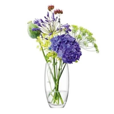 Immagine di LSA Flower Curved Bouquet Vaso H20 cm Trasparente 1 Unità Vetro soffiato e fatto a mano FW38