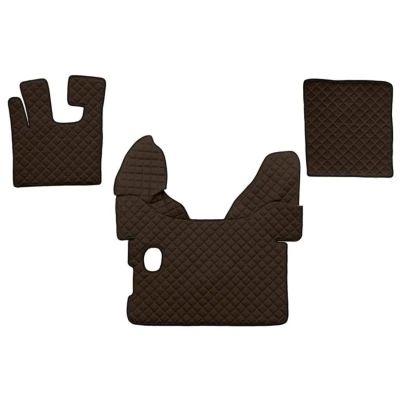 Immagine di F CORE FL01 BROWN Set tappetino Finta pelle anteriore 3 marrone