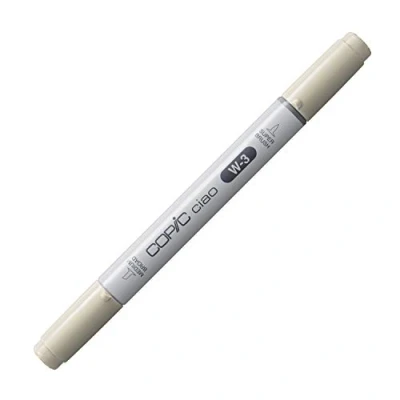 Immagine di Copic Ciao Pennarello Grafico con Doppia Punta, 11 g , Grigio (Warm Gray No. 3), 12 x 150 mm