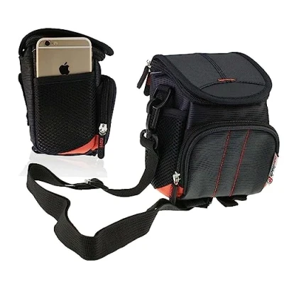 Immagine di Navitech Borsa a tracolla nera per fotocamera compatibile con Kodak PIXPRO AZ425 Astro Zoom 20MP Digital Fotocamera, nero, Taglia unica
