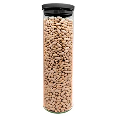 Immagine di NERTHUS FIH 658 Recipiente Rotondo 1500 ml, Contenitore Vetro per conservare Alimenti, Senza BPA, Chiusura Facile, Barattolo ermetico, 23.5 x 10 cm