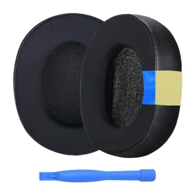 Immagine di Cuscinetti Auricolari di Ricambio per SteelSeries Arctis 1 / 3 5 7 9 Pro e Prime Wireless Gaming Cuffie etc. MMOBIEL Gel Raffreddante Nero
