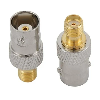 Immagine di YWBL WH 2 Pezzi adattatore SMA Kit Antenna da BNC a per palmare Radio PC Lan USB Raspberry Pi TYT Icom Wi Fi