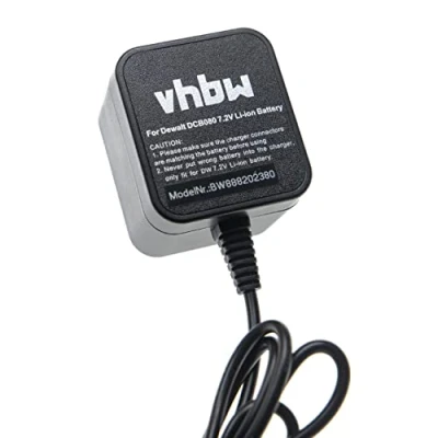 Immagine di vhbw caricabatterie compatibile con Dewalt DCB080 batterie Li Ion di attrezzi