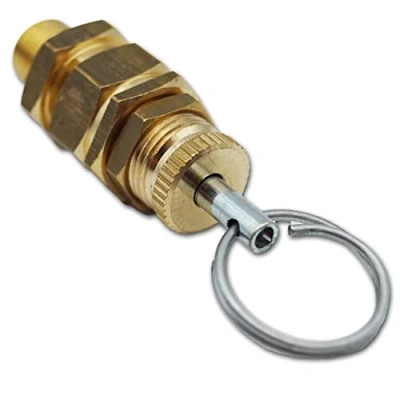 Immagine di valvola di sicurezza regolabile 1/8&quot; 3 7 bar (non testata componente) sovrapressione dell&#039;aria compressa