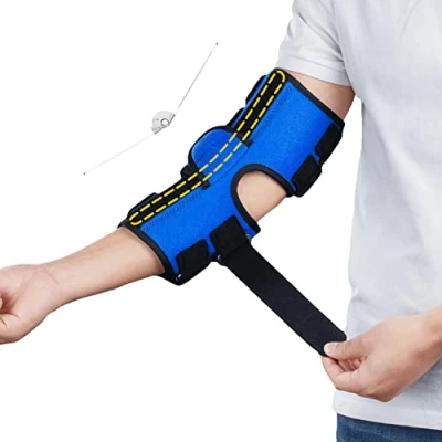Immagine di Tutore per Gomito Sindrome del Tunnel Cubitale,Stabilizzatore Nervo Ulnare,4 angoli possono essere regolati,Gomito Tennista,per Donne,Uomini,per Braccia Sinistra e Destra L/XL
