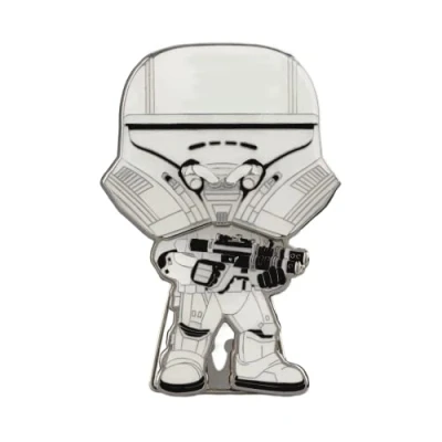 Immagine di Funko Pop! Large Enamel Pin STAR WARS: First Order Jet Trooper White Spille Smaltate Spilla da Collezione Carina per gli Zaini &amp; Borse Idea Regalo Merchandising Ufficiale