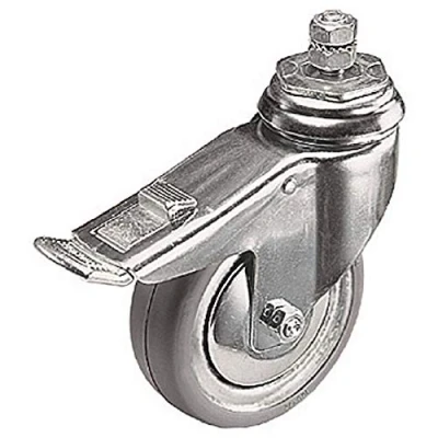 Immagine di Manfrotto 104G Set 3 Ruote con Freno e Vite da M10, 100 mm, Grigio