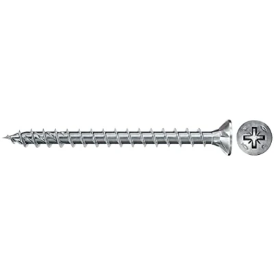 Immagine di Fischer Power Fast II CZF 670182 Viti per truciolare 4 mm 16 A croce Pozidriv Acciaio galvanizzato zinco 1000 pz.