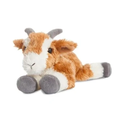 Immagine di Aurora World The Goat Soft Toy, Multicolour, 8In Animale Aurora, 73903, Mini Flopsies Pickles la Capra di Peluche, Multicolore, 20,3 cm, Colore Bianco, Arancione e Grigio, 73903.0