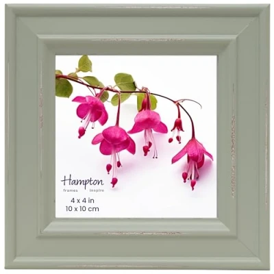 Immagine di inspire by Hampton Frames IBH PAL301944S Cornice portafoto quadrata in vetro, 10 x cm, colore: verde salvia
