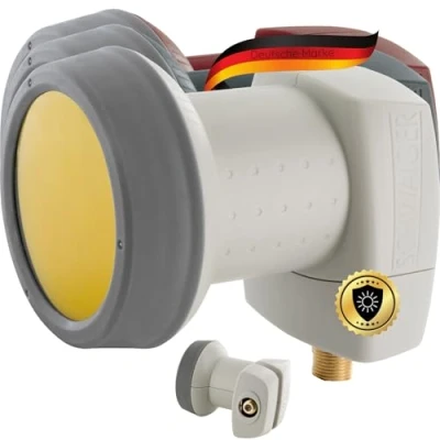 Immagine di SCHWAIGER 302 Single LNB Low Noise Blockconverter Sun Protect digitale resistente al calore Cappuccio Accessori per parabole satellitari Protezione dalle intemperie grigio chiaro